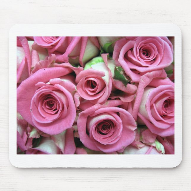 Alfombrilla De Ratón Rosas rosadas (Frente)