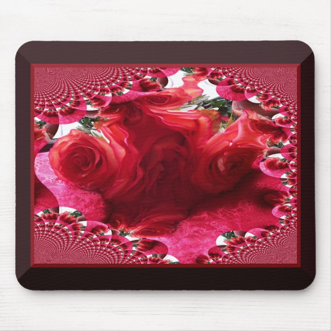 Alfombrilla De Ratón Rosas Rosy Mouse Pad (Frente)