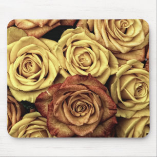 Alfombrilla De Ratón Rosas Sepia Tintados