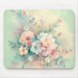 Alfombrilla De Ratón Rosas Vintages Pastel