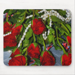 Alfombrilla De Ratón Rosas y Perlas