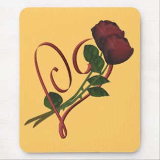 Alfombrilla De Ratón Roses Rojos Roses Rojo Flor Mousepad