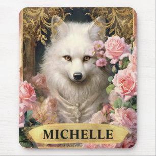 Alfombrilla De Ratón Roses rosadas y rojas blancas de color de agua