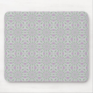Alfombrilla De Ratón Rosettes de Navidades rosas y verdes