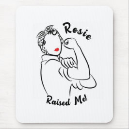 Alfombrilla De Ratón Rosie Raised Década - Imagen de lienzo