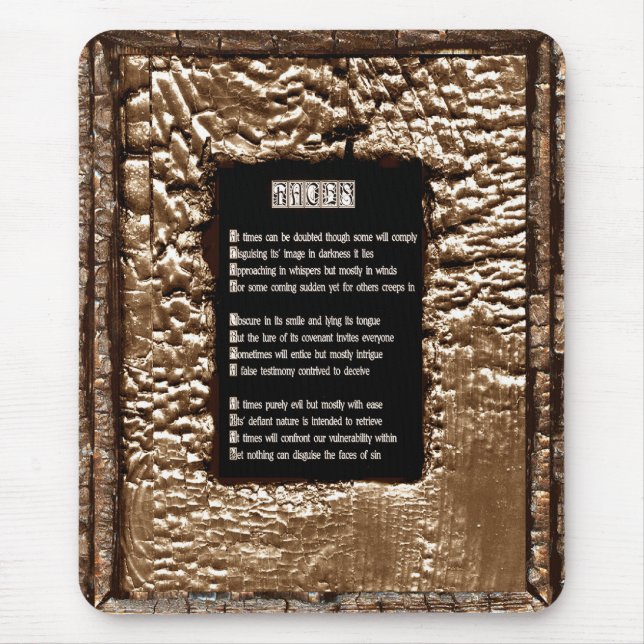 Alfombrilla De Ratón Rostros de pecado (Frente)