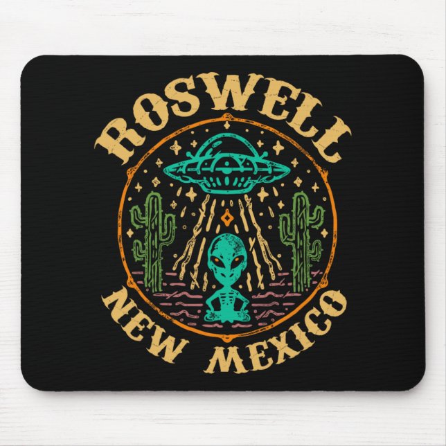 Alfombrilla De Ratón Roswell Nm 1947 - Funny Roswell Aviation New Mexic (Frente)
