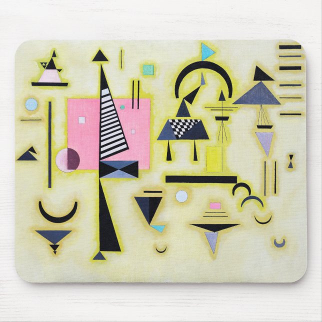 Alfombrilla De Ratón Rosy definitivo, Wassily Kandinsky (Frente)