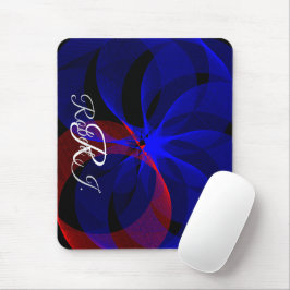 Alfombrilla De Ratón Rotating Blue Accent Geometric Mouse Pad