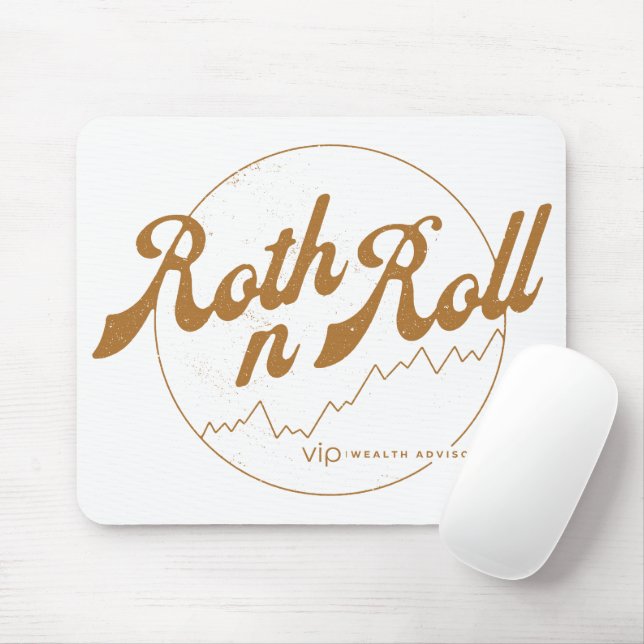 Alfombrilla De Ratón Roth n Roll Finance Humor Mouse Pad (Con ratón)