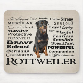 Alfombrilla De Ratón Rottie Traits Mousepad