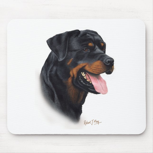 Alfombrilla De Ratón Rottweiler (Frente)