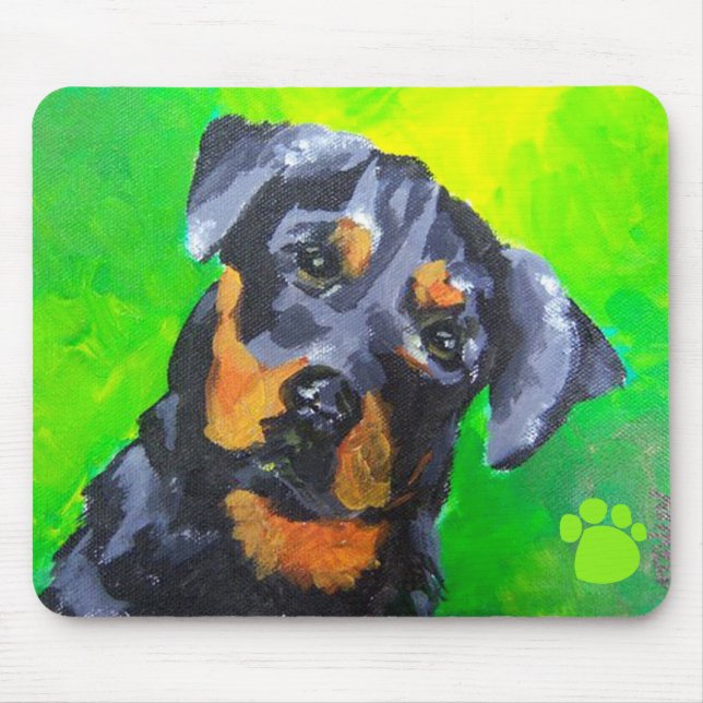 Alfombrilla De Ratón Rottweiler (Frente)