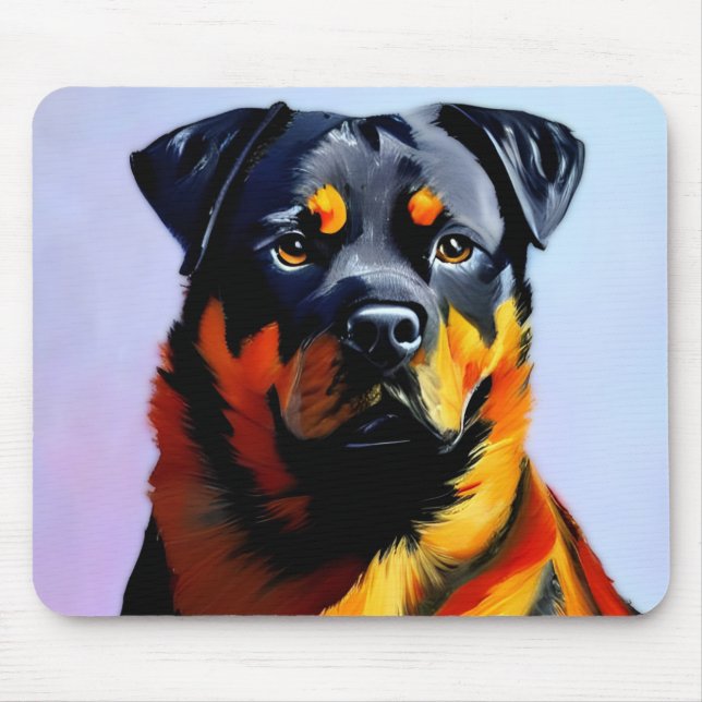 Alfombrilla De Ratón Rottweiler (Frente)