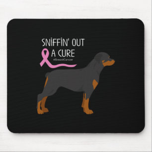 Alfombrilla De Ratón Rottweiler Dog Lover Concienciación sobre el cánce