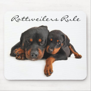 Alfombrilla De Ratón Rottweiler reinan en Mousepad, el rotuiler pimient