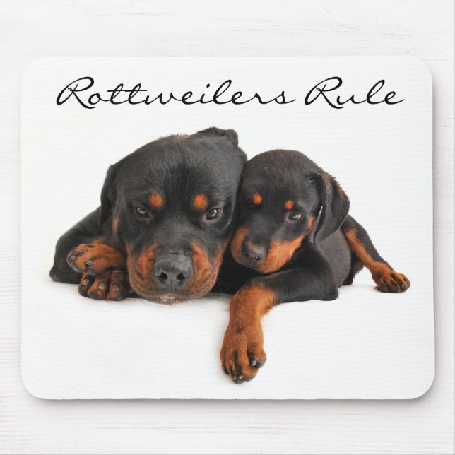 Alfombrilla De Ratón Rottweiler reinan en Mousepad, el rotuiler pimient (Frente)