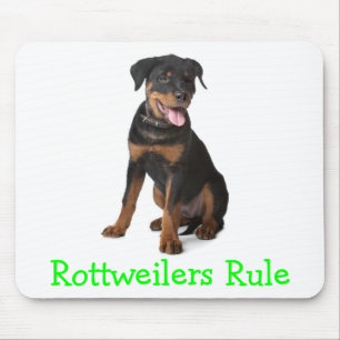Alfombrilla De Ratón Rottweilers Mandan Almohadilla Para Ratón De Perro