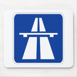 Alfombrilla De Ratón Rótulo Autobahn alemán