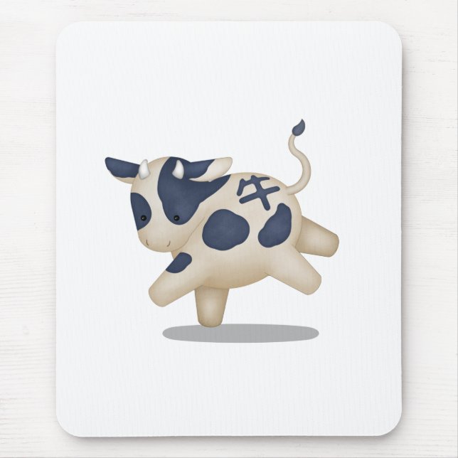 Alfombrilla De Ratón Rótulo de astrología de la cúpula zodiaca china (Frente)