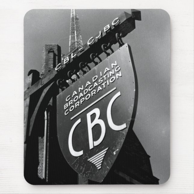 Alfombrilla De Ratón Rótulo de la calle Jarvis de CBC (años 40) (Frente)