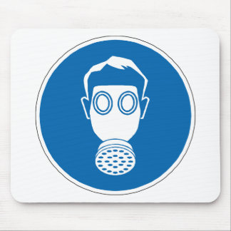 Alfombrilla De Ratón Rótulo de máscara de gas