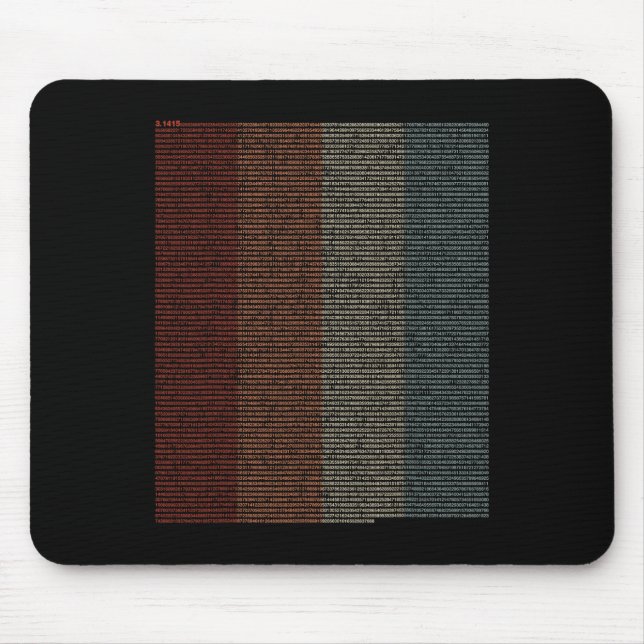 Alfombrilla De Ratón Rótulo de Pi de 10000 dígitos vendidos - Matemátic (Frente)