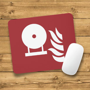 Alfombrilla De Ratón Rótulo de seguridad de la botella de extinguidor d