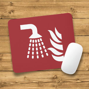 Alfombrilla De Ratón Rótulo de seguridad del aplicador de niebla de agu