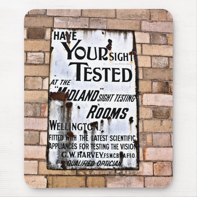 Alfombrilla De Ratón Rótulo DE VINTACIÓN DE INGLATERRA ANTIGUO (Frente)