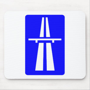 Alfombrilla De Ratón Rótulo del Autobahn