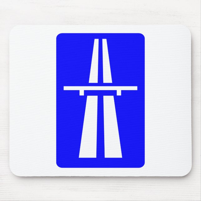 Alfombrilla De Ratón Rótulo del Autobahn (Frente)