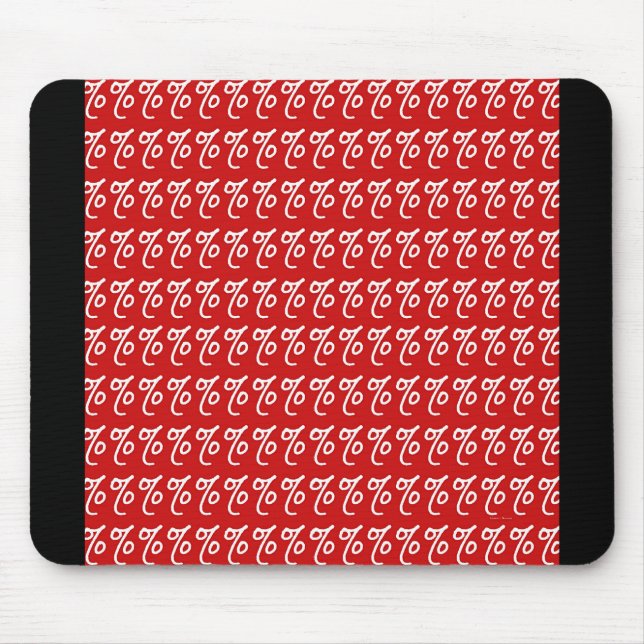 ALFOMBRILLA DE RATÓN RÓTULO DEL PORCENTAJE ROJO (Frente)