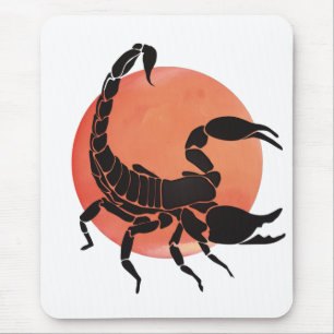 Alfombrilla De Ratón Rótulo Escorpio Zodiac