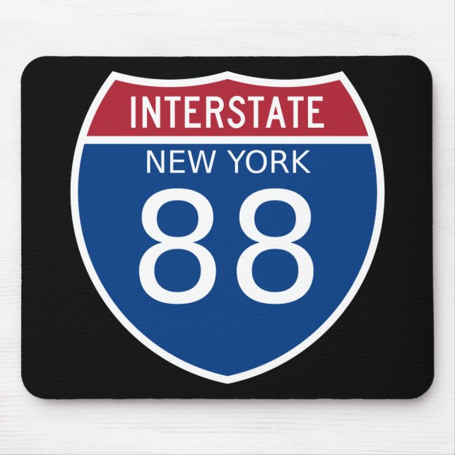 Alfombrilla De Ratón Rótulo Interestatal de Nueva York (Frente)