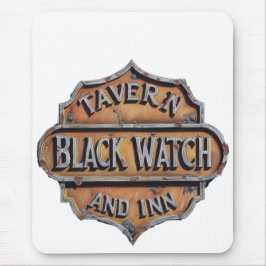 Alfombrilla De Ratón Rótulo Metalizado Gistoso Para Black Watch Tavern 