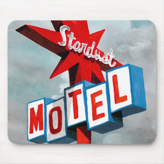 Alfombrilla De Ratón Rótulo Stardust Motel (Frente)