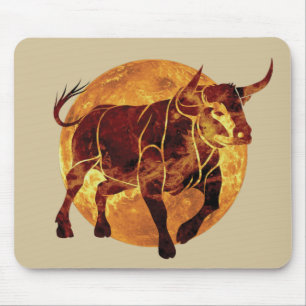 Alfombrilla De Ratón Rótulo Taurus Zodiac