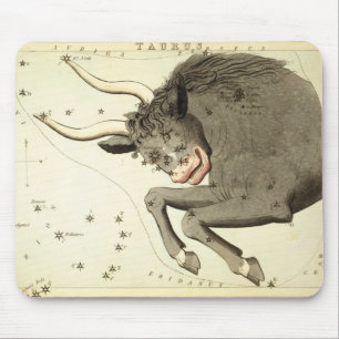 Alfombrilla De Ratón Rótulo zodiaco: Taurus mousepad