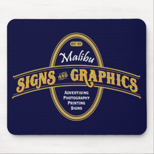 Alfombrilla De Ratón Rótulos y gráficos Mouspad de Malibu