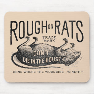 Alfombrilla De Ratón "Rough on Rats Advertisement"