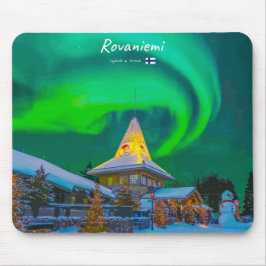 Alfombrilla De Ratón Rovaniemi, Finlandia - Aurora Mágica