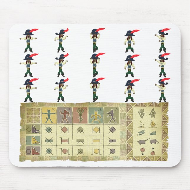 Alfombrilla De Ratón Rover alegre Voodoo Cheatsheet Mousepad (Frente)