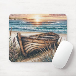 Alfombrilla De Ratón Rowboat de madera rusa