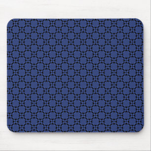 Alfombrilla De Ratón Royal Blue Funky Circles Mousepad