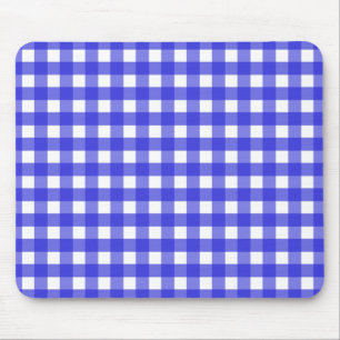 Alfombrilla De Ratón Royal blue gingham