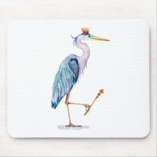 Alfombrilla De Ratón Royal Blue Heron