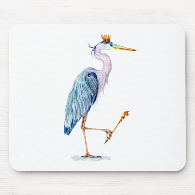 Alfombrilla De Ratón Royal Blue Heron (Frente)