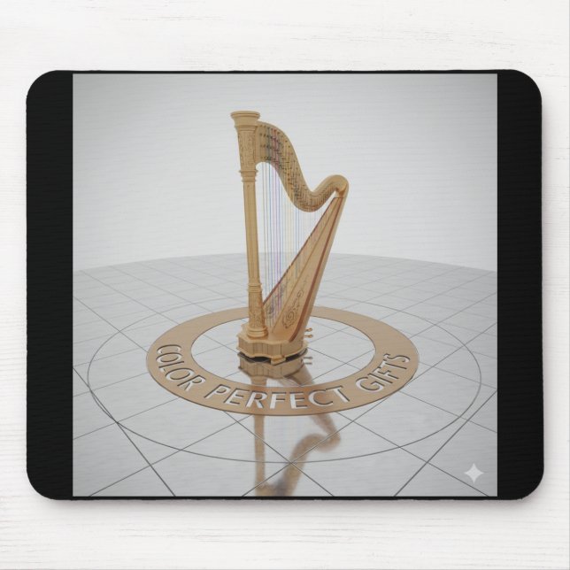 Alfombrilla De Ratón Royal Gold Harp Mousepad (Frente)
