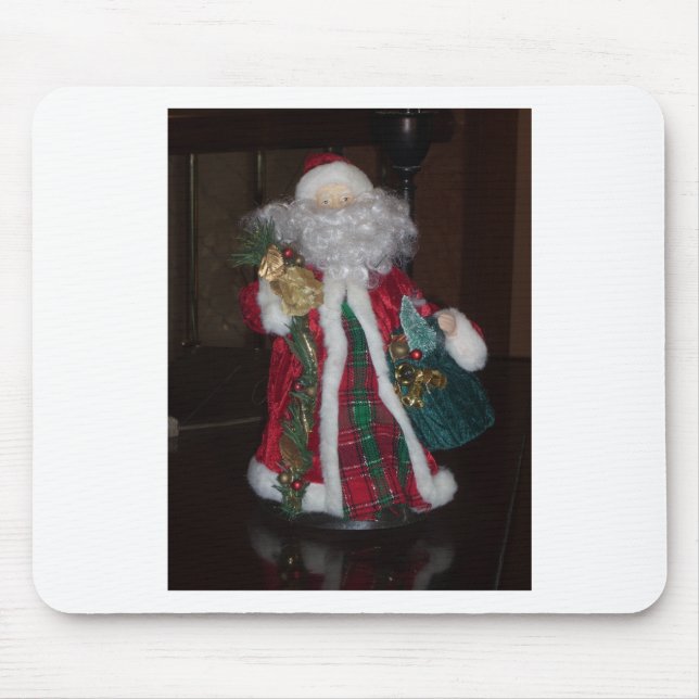 Alfombrilla De Ratón Royal Plaid Hohoho Santa Merry Navidad (Frente)